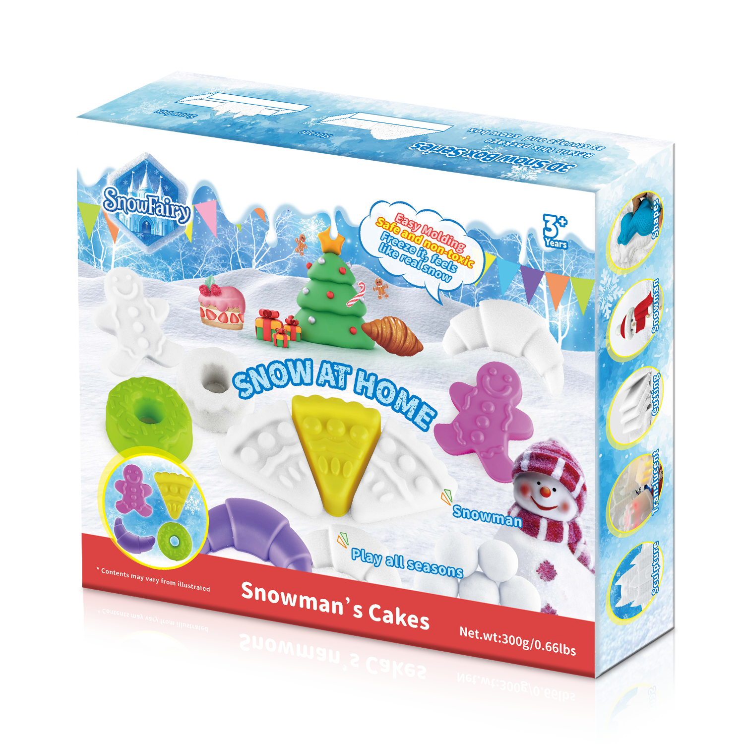 Snowfairy Snowman's Cake